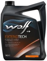 Моторное масло Wolf Extendtech 5W-40 HM 4л